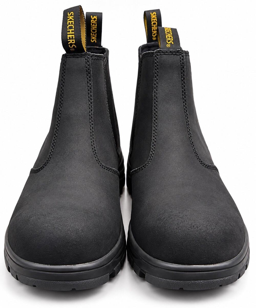 Skechers Work Made To Last Composite Toe Chelsea Boots Men’s 11 Black NEW No Box
